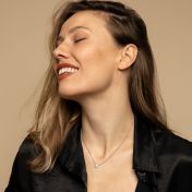 Pavé Circle Necklace With Crystals