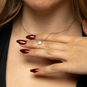 Pavé Circle Necklace With Crystals