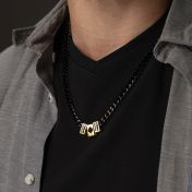 Personalized Dark Cuban Chain with Nano Bible [18K Gold Vermeil]