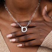 Cara Paperclip Necklace [Sterling Silver]