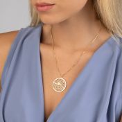 Precious Spot Map Necklace [Gold Plated]