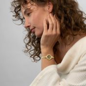 Precious Spot Silhouette Map Bracelet with Diamonds [18K Gold Plated]