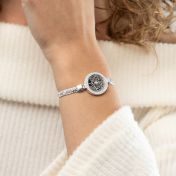 Precious Spot Silhouette Map Bracelet with Diamonds [Sterling Silver]