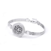 Precious Spot Silhouette Map Bracelet with Diamonds [Sterling Silver]