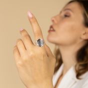 Precious Spot Silhouette Map Ring [Sterling Silver]