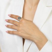 Precious Spot Silhouette Map Ring [Sterling Silver]