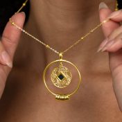 Roots of Love Name Necklace With Nano Bible [18K Gold Vermeil]