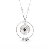 Roots of Love Name Necklace With Nano Bible [Sterling Silver]