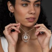 Roots of Love Name Necklace With Nano Bible [Sterling Silver]