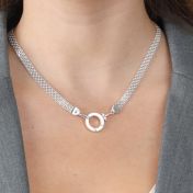 Cara Herringbone Necklace [Sterling Silver]