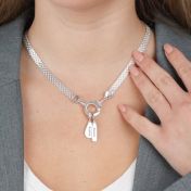 Cara Herringbone Necklace [Sterling Silver]