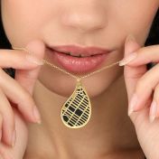 Threads Of Life Silhouette Map Necklace [18K Gold Plated]