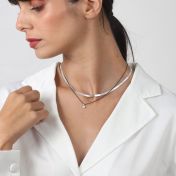 Katherine Herringbone Necklace [Sterling Silver]