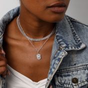 Herringbone Necklace [Sterling Silver]