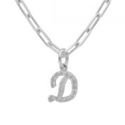 Shine Bright Initial Necklace [Sterling Silver]