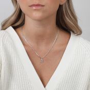 Shine Bright Initial Necklace [Sterling Silver]