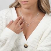 Shine Bright Initial Necklace [Sterling Silver]