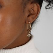 Night Star Hoop Earrings