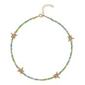 Tropical Howlite Star Necklace