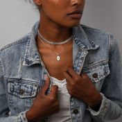 Sun Goddess Hexagon Necklace [Sterling Silver]