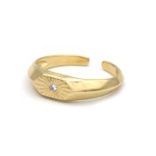 Sun Goddess Hexagon Ring