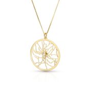 Precious Spot Map Necklace [Gold Plated]