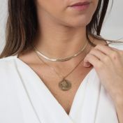 Madison Herringbone Necklace [18k gold plated]