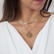 Madison Herringbone Necklace [18k gold plated]
