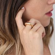 Thin Solid Dome Ring