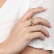 Thin Solid Dome Ring
