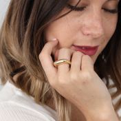 Thin Solid Dome Ring