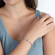 Cherished Touch Birthstone Bracelet - Sterling Silver