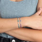 Cherished Touch Birthstone Bracelet - Silver Plated