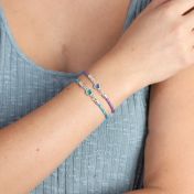 Cherished Touch Birthstone Bracelet - Sterling Silver