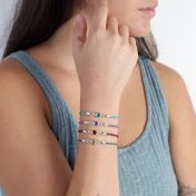 Cherished Touch Birthstone Bracelet - Silver Plated