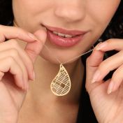 Threads Of Life Map Necklace [18K Gold Plated]