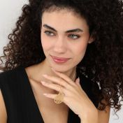 Threads Of Life Map Necklace [18K Gold Plated]