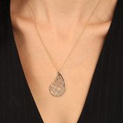 Threads Of Life Map Necklace [18K Gold Plated]