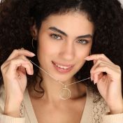 Map Circle Necklace [18K Gold Plated]