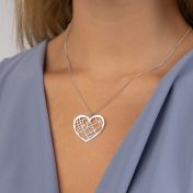 Ties of Heart Map Necklace 