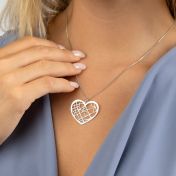 Ties of Heart Map Necklace 