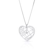 Ties of Heart Map Necklace 