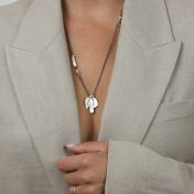 Drops of Joy Name Necklace [Sterling Silver]