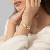 Treasured Spot Map Bracelet with Diamonds [18K Gold Plated]