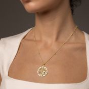 Tree of Life Necklace with Nano Bible [18K Gold Plated]