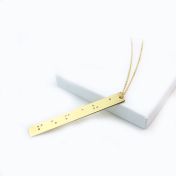 Unforgettable Memories Braille Necklace - Gold Plated