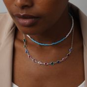 Skyline Colors Necklace - Sterling Silver