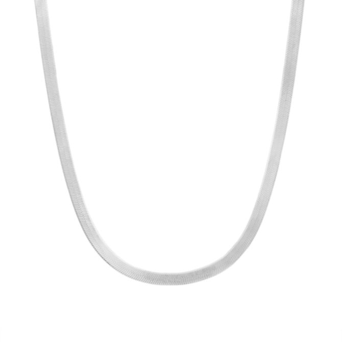 Katherine Herringbone Necklace [Sterling Silver]