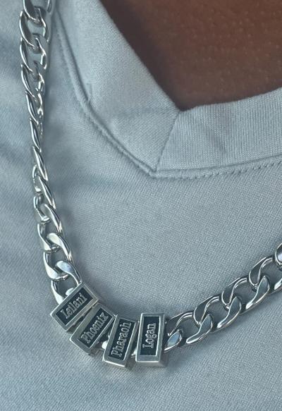 Cuban Link Chain With Names [Gold Plated]