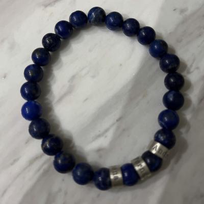 Lapis Lazuli Men Name Bracelet